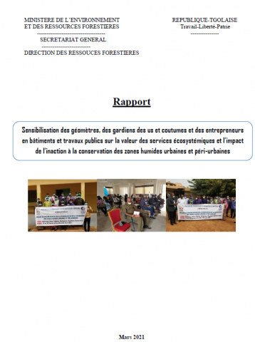 Page de garde du rapport
